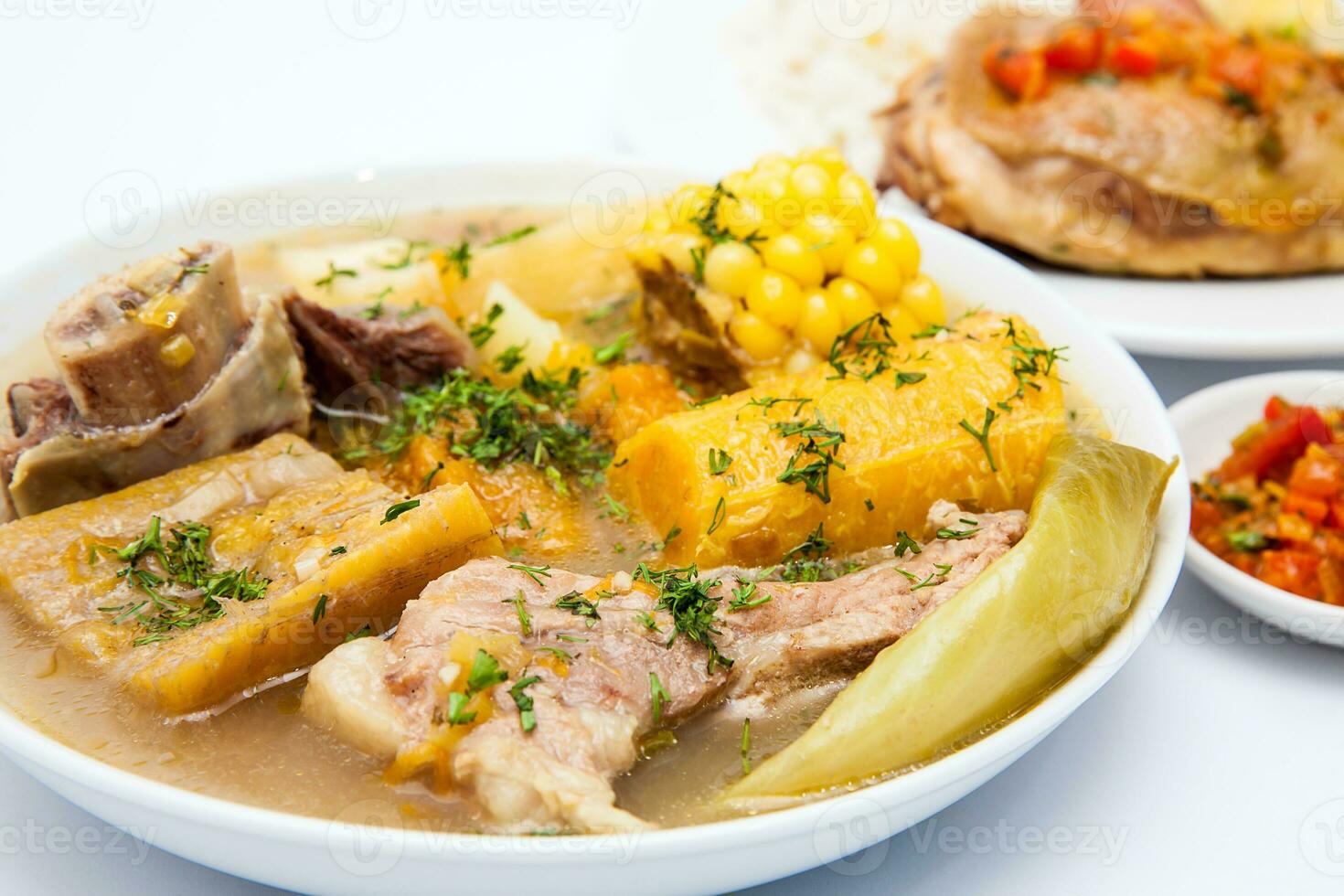 tradicional colombiano sopa a partir de a região do santander chamado puchero foto
