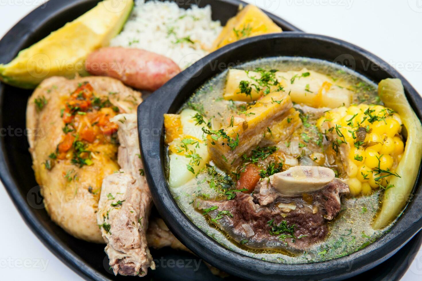 tradicional colombiano sopa a partir de a região do santander chamado puchero foto