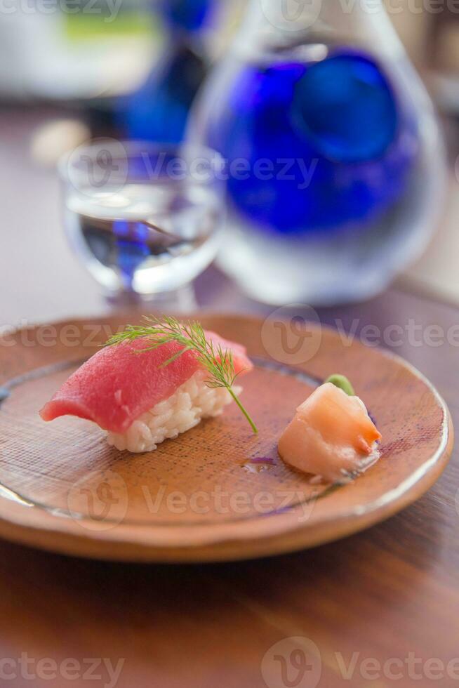 fresco atum Sushi foto