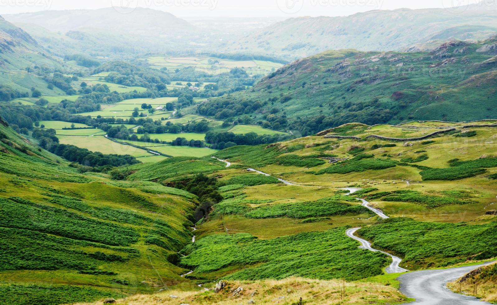 vista do passe de hardknott foto