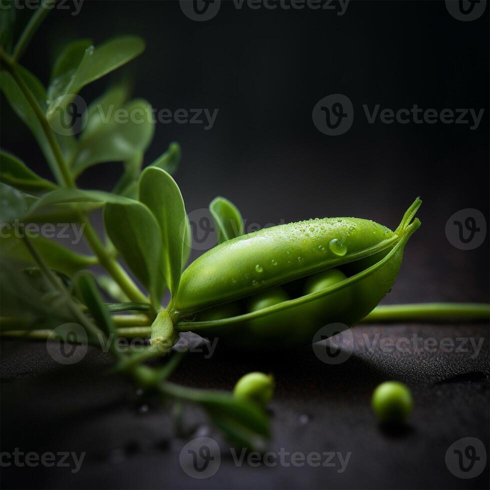uma verde folha generativo ai gerado foto