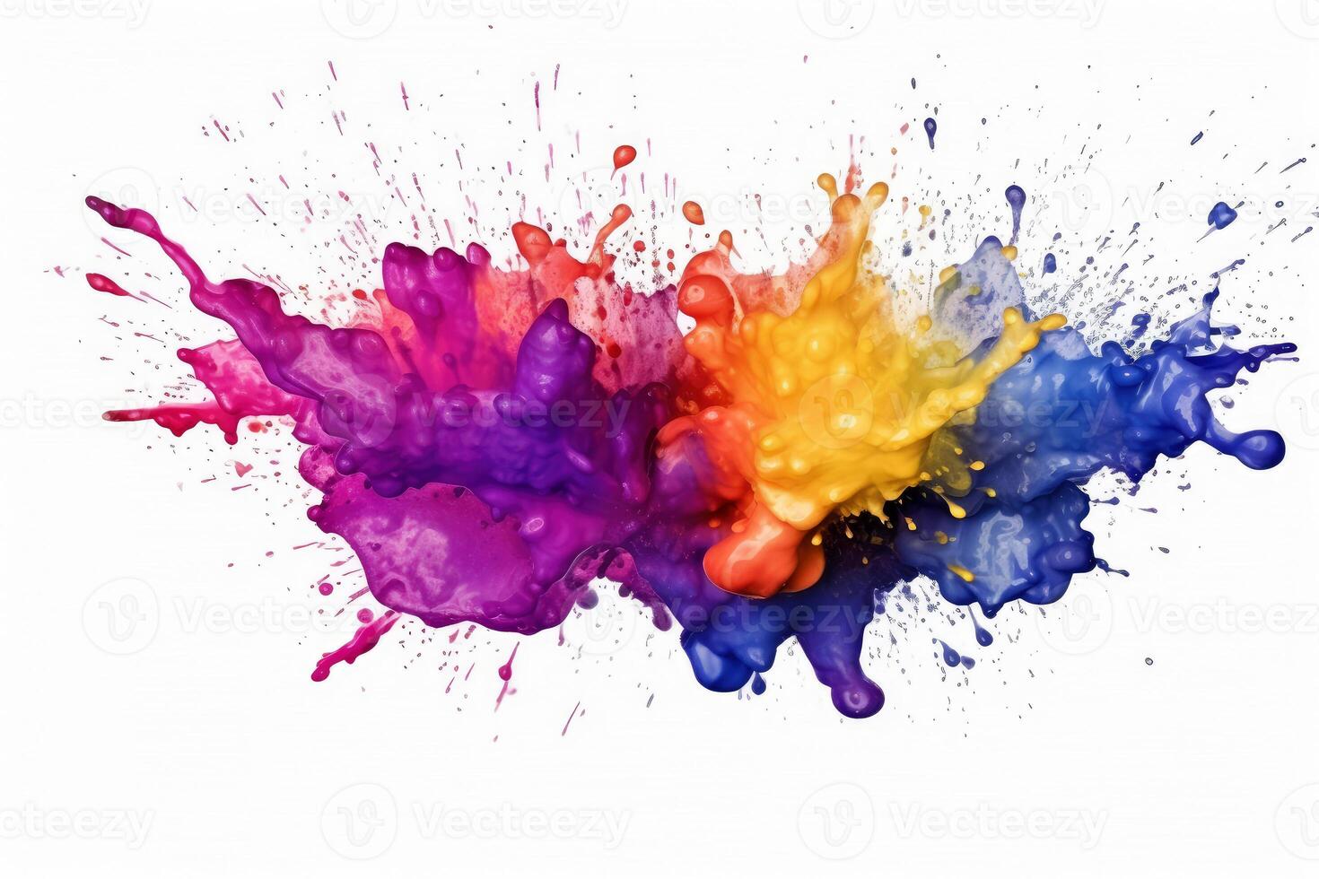 abstrato colorida Espirrar, pintar, escova golpes aquarela, mancha grunge  isolado em branco fundo, colori spray, variedade do cores, com generativo  ai. 23814074 Foto de stock no Vecteezy
