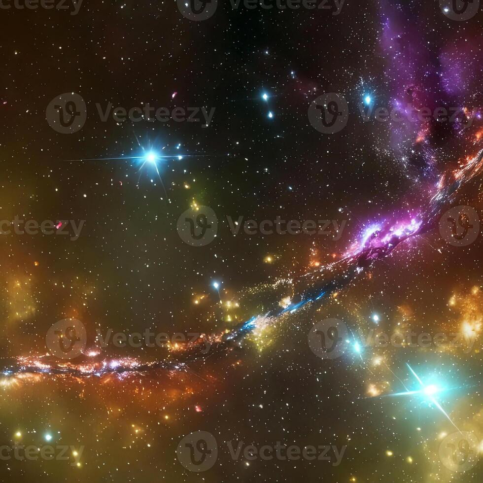 espaço fundo com realista nebulosa. generativo ai foto