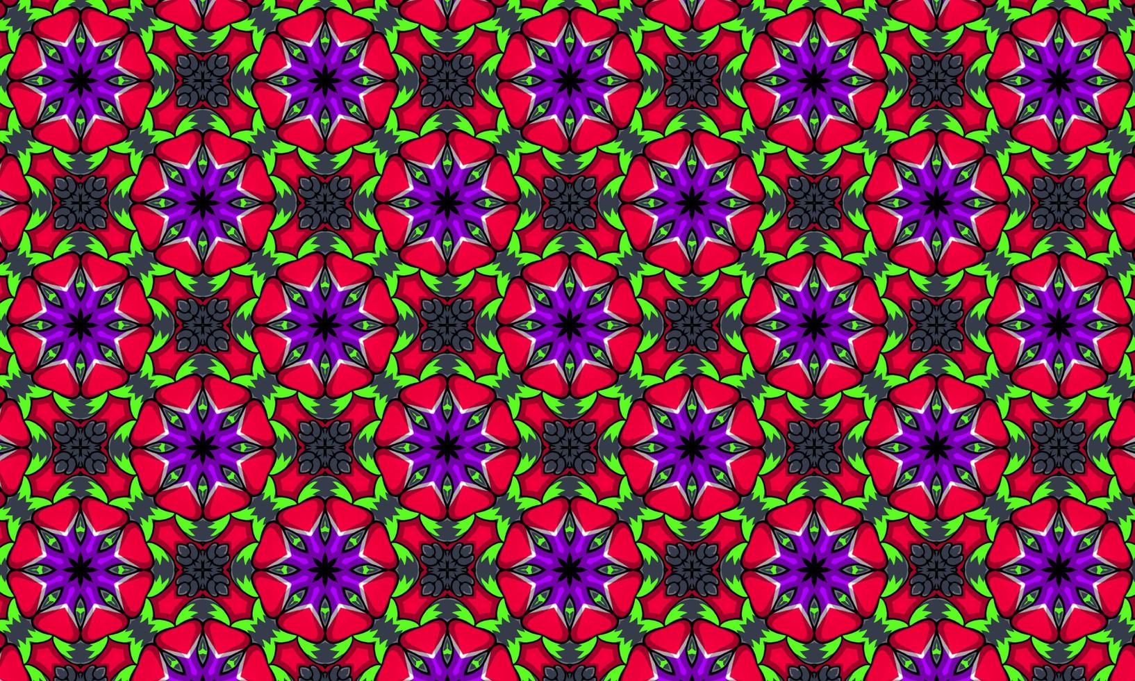 caleidoscópio geométrico padrão sem emenda multicolorido foto
