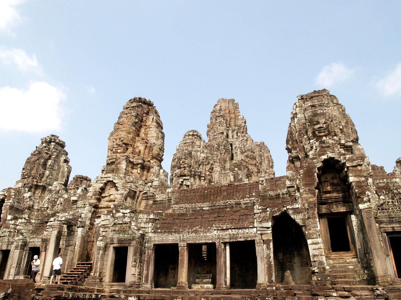 ruínas em angkor wat em siem reap, camboja foto