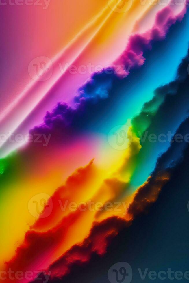 colorida e fluido formas em a abstrato fundo foto