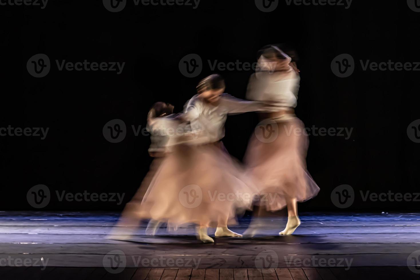 o movimento abstrato da dança foto