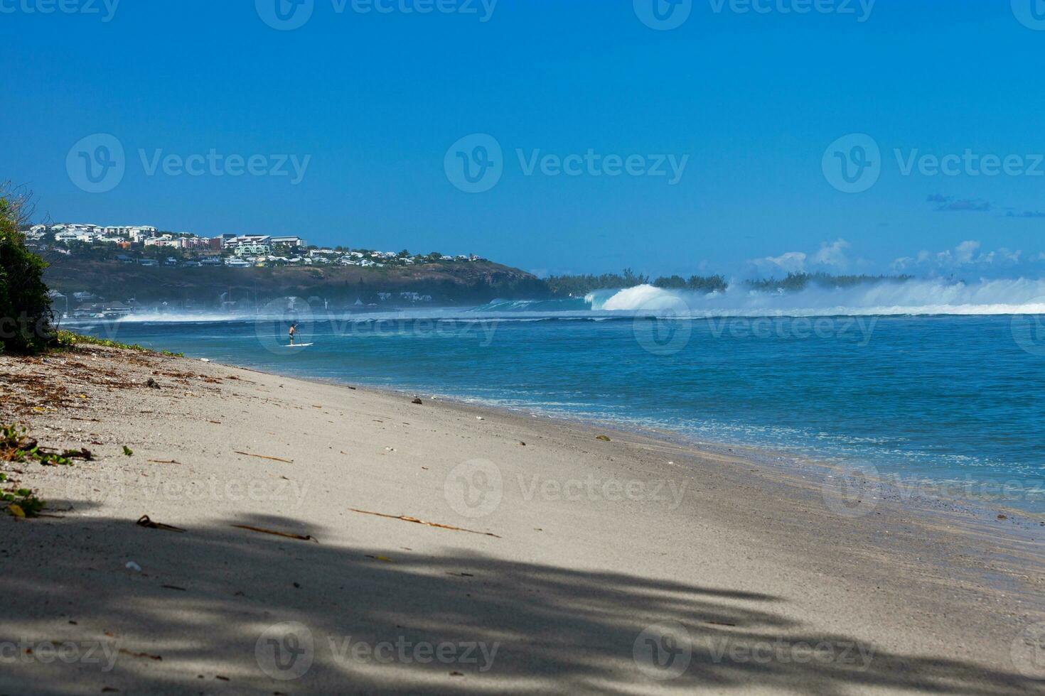 de praia do a lagoa do grande afeiçoado dentro reunião ilha foto