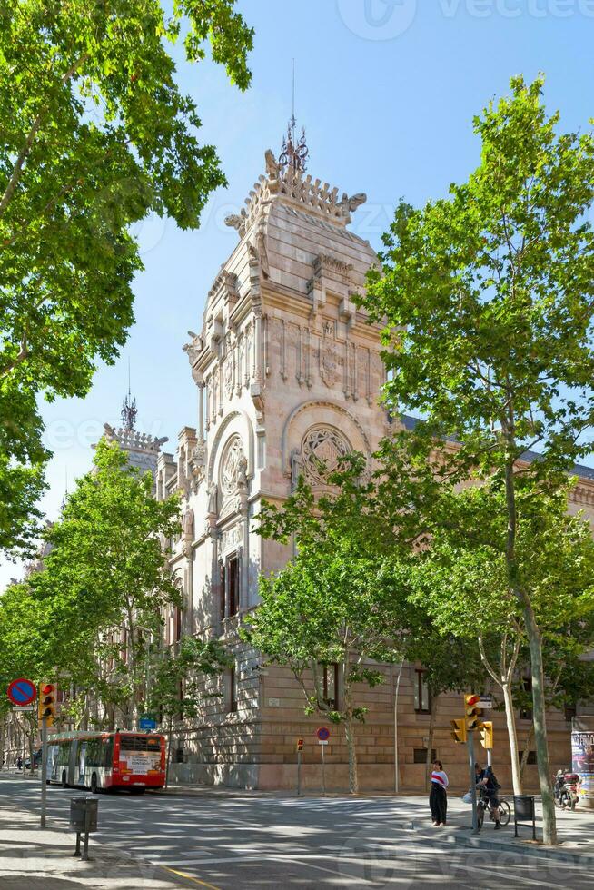 Alto quadra do justiça do Catalunha dentro Barcelona foto