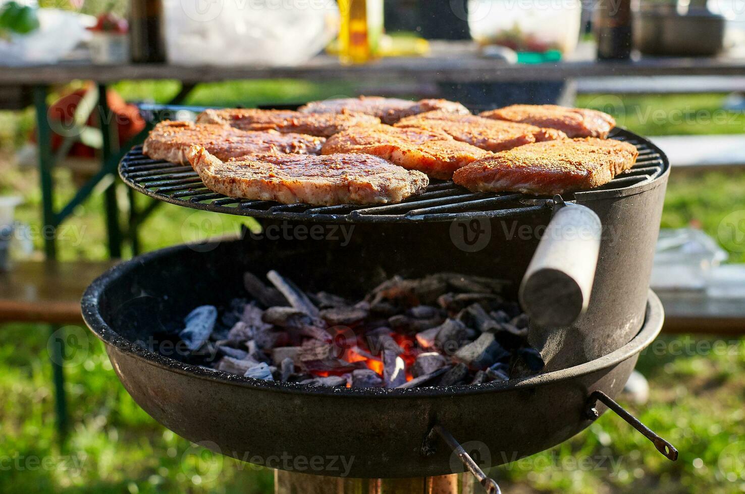 verão Tempo churrasco foto