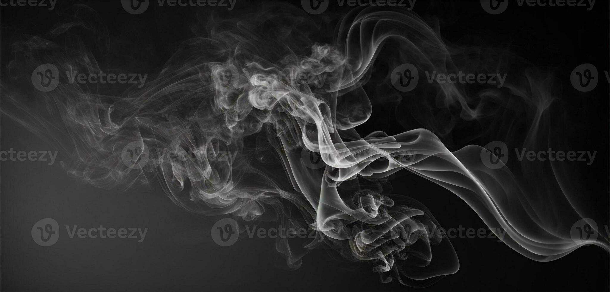 Preto e branco abstrato fumaça movimento fundo. foto