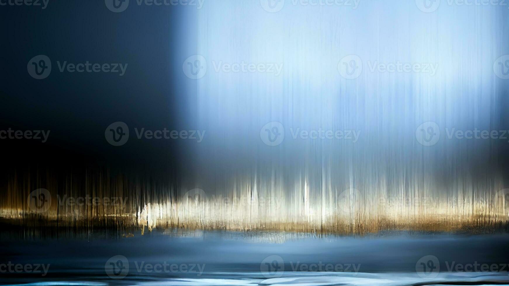 abstrato Sombrio futurista fundo com reflexões do luz raios dentro azul e dourado cor. foto