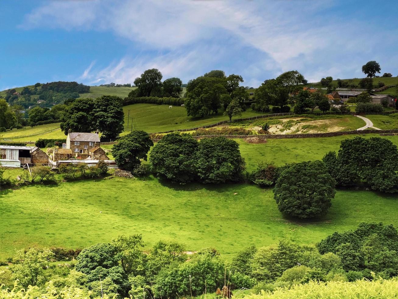 paisagem no parque nacional de North York Moors inglaterra foto