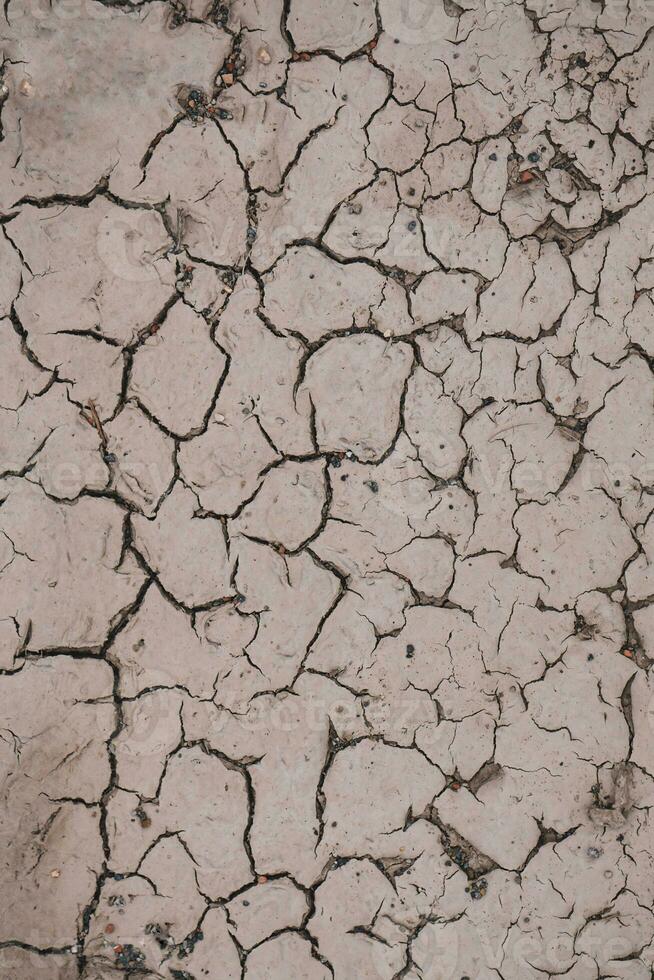 seco terra dentro a natureza, global aquecimento, clima mudança foto