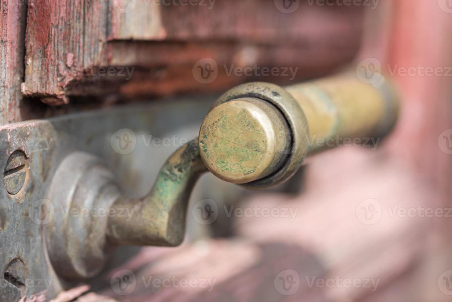 porta de madeira vintage close-up foto