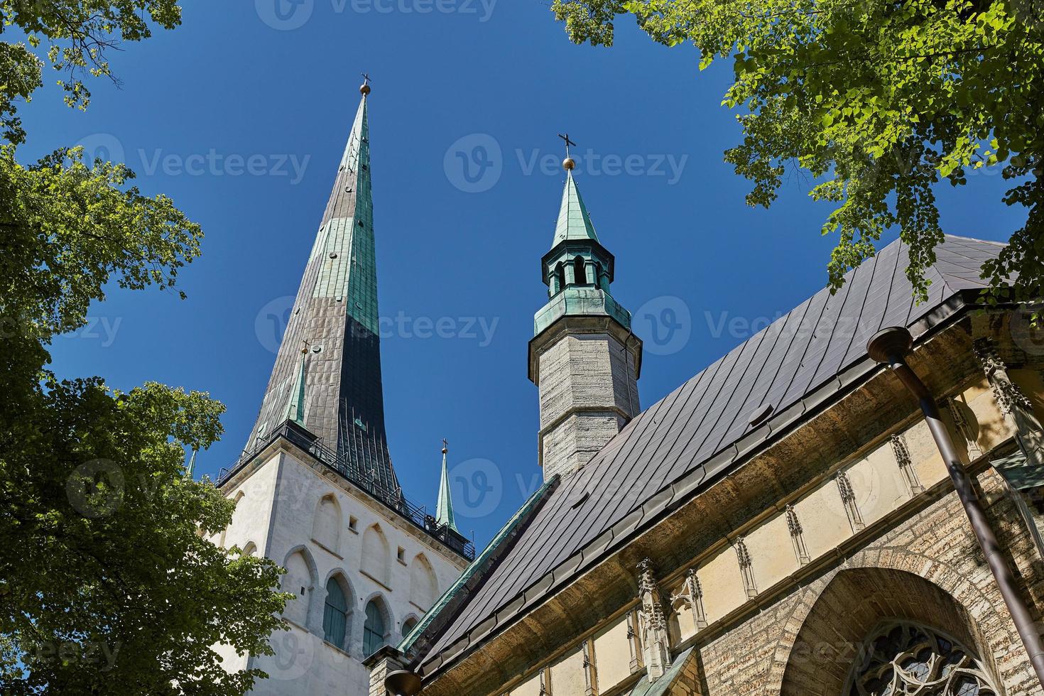 arquitetura do centro da cidade velha de tallinn na estônia foto