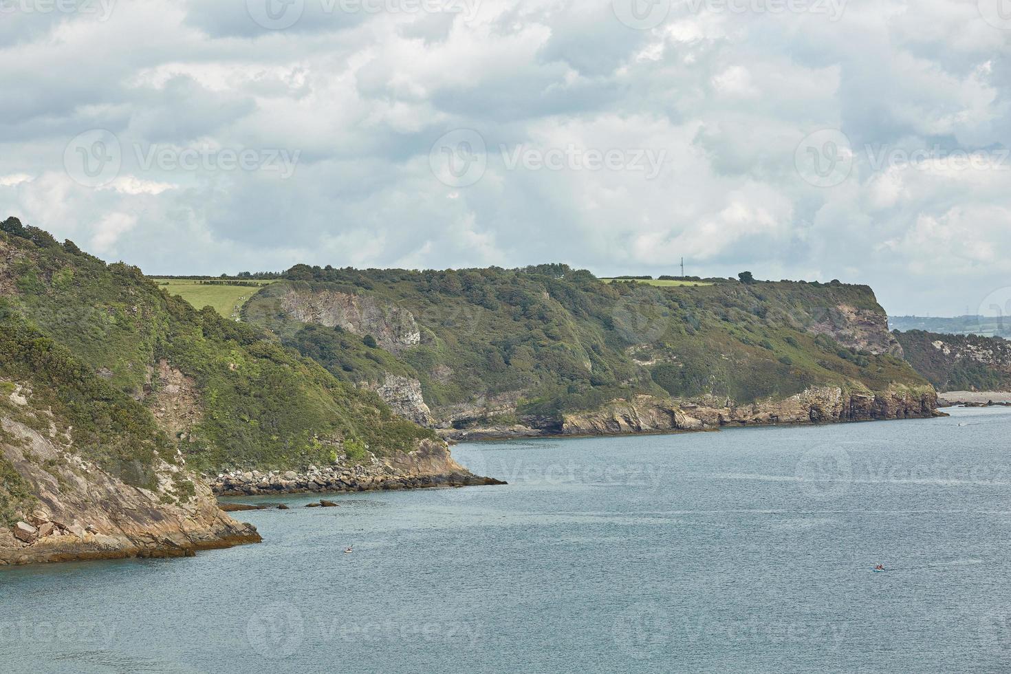 litoral de tenby nas gales do reino unido foto