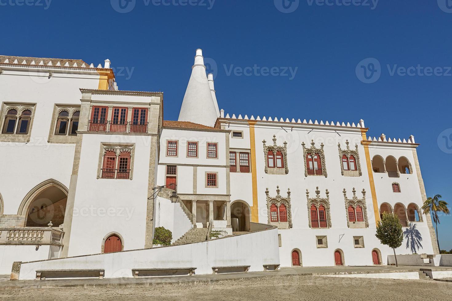 palácio de sintra palácio nacional de sintra em sintra portugal durante um lindo dia de verão foto