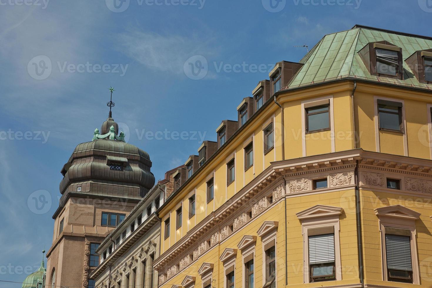 arquitetura antiga no centro de oslo na noruega foto