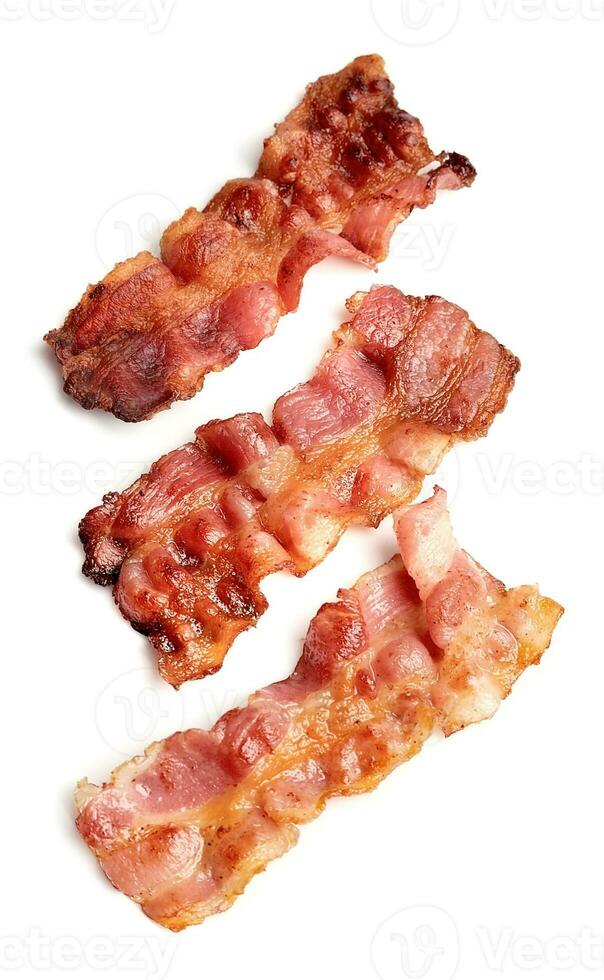 grelhado fatias do bacon eu no. foto