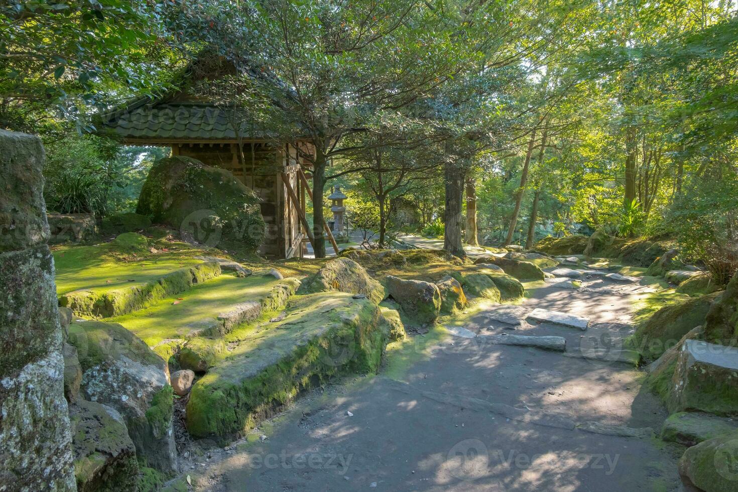 sangan-en parque dentro kagoshima, kyushu, Japão foto