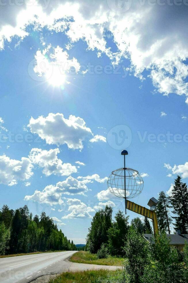 vista panorâmica da estrada foto