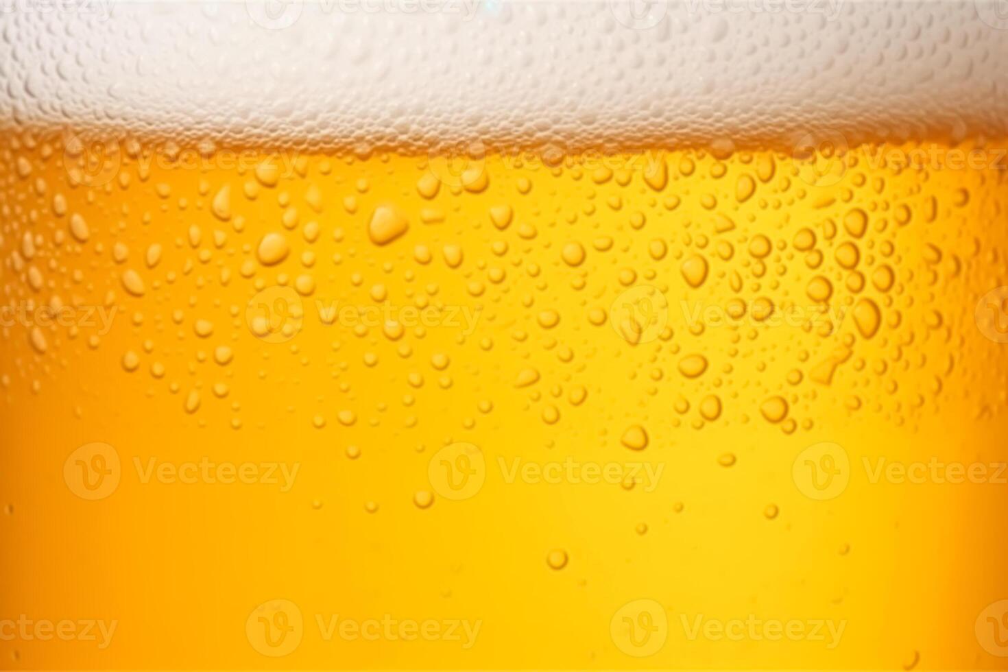 fechar-se vidro do frio Cerveja com espuma Como textura e fundo, pós-processado, generativo ai foto