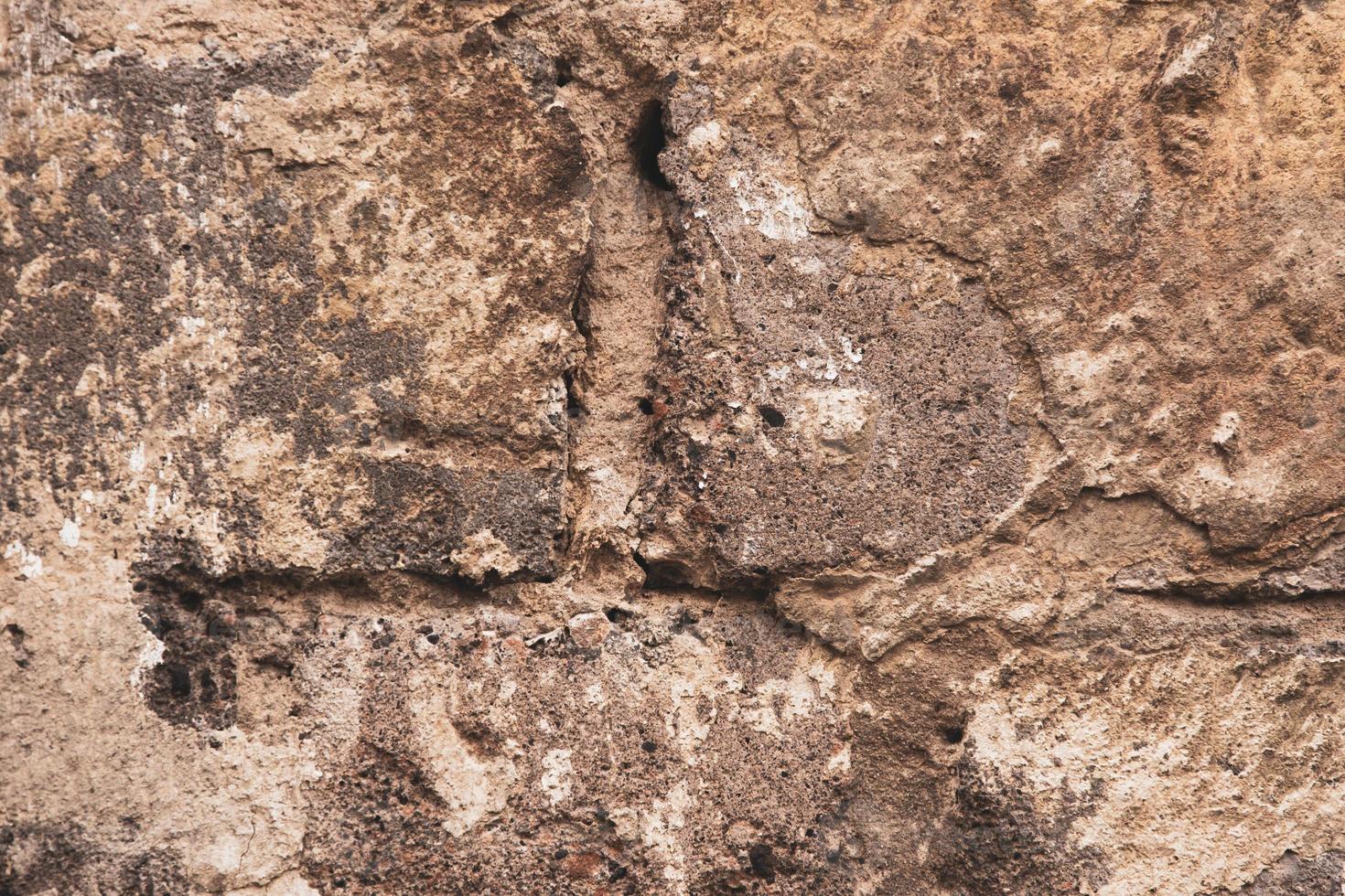 textura de parede de tijolo marrom velho close-up foto