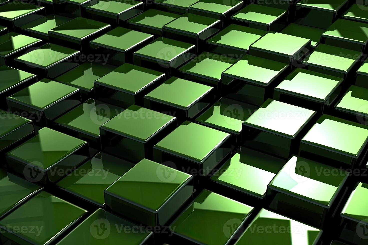 3d verde cubo ou quadra textura abstrato fundo criada de generativo ai. foto