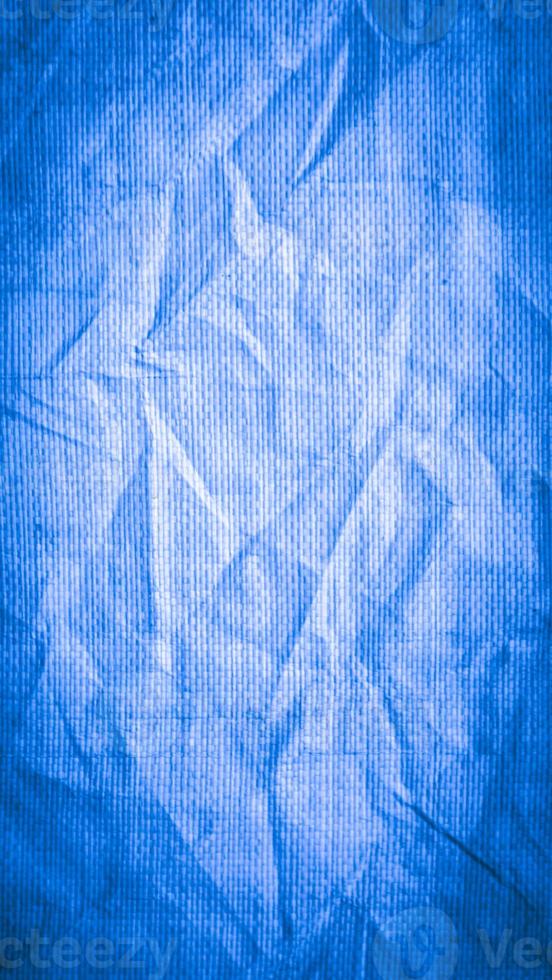 saco de juta azul vertical ou textura de fundo horizontal de aniagem foto