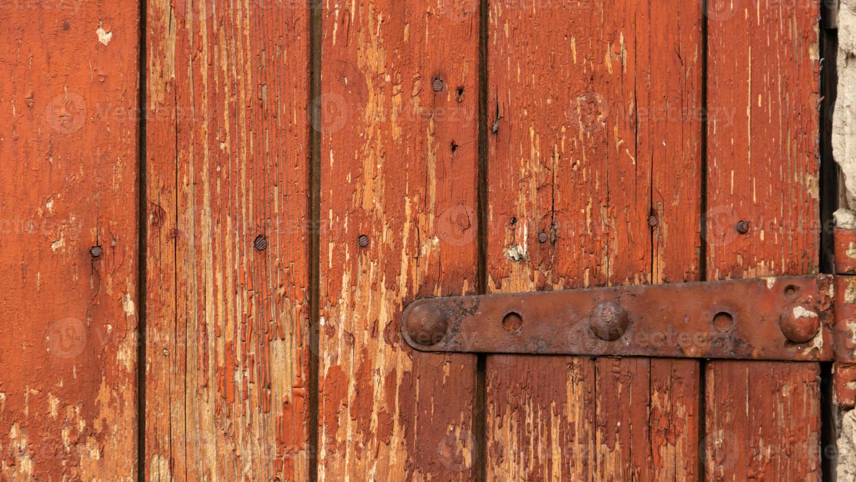 antigo fundo de porta de madeira foto