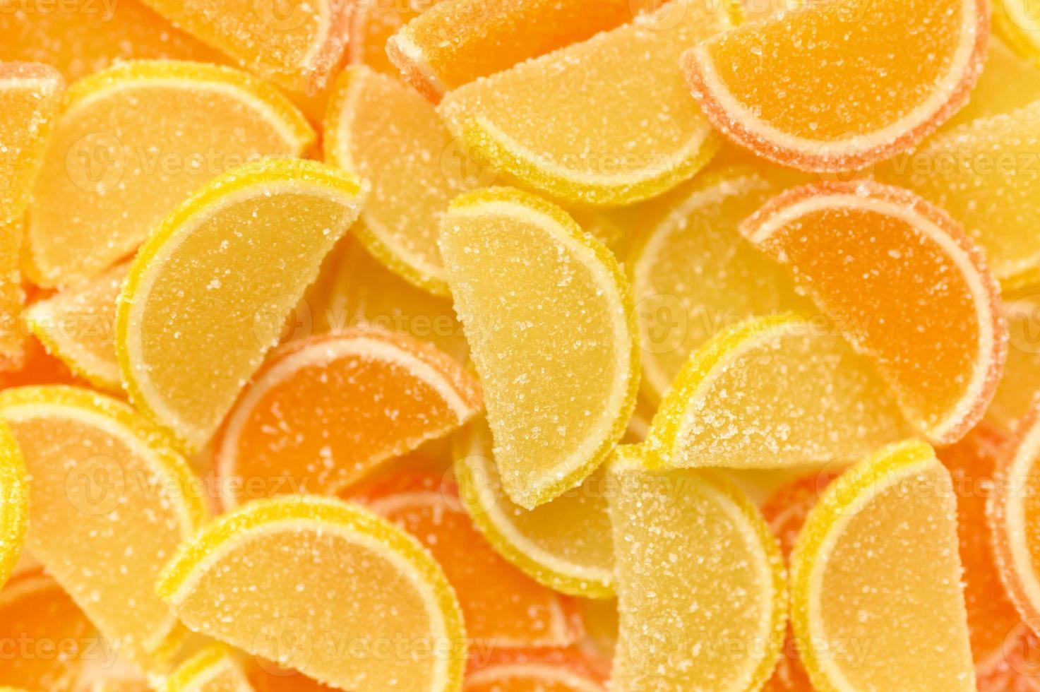 rodelas de geléia de laranja foto