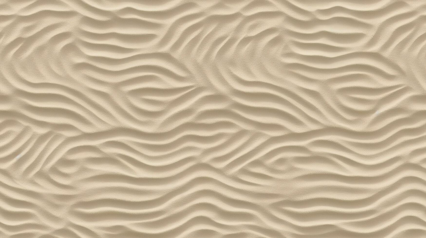 abstrato do ondulações dentro a areia em a praia, gerar ai foto