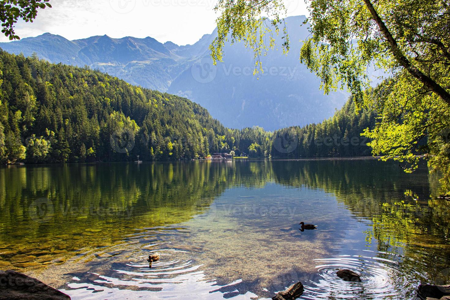 Piburgersee no vale otztal no tirol austríaco foto