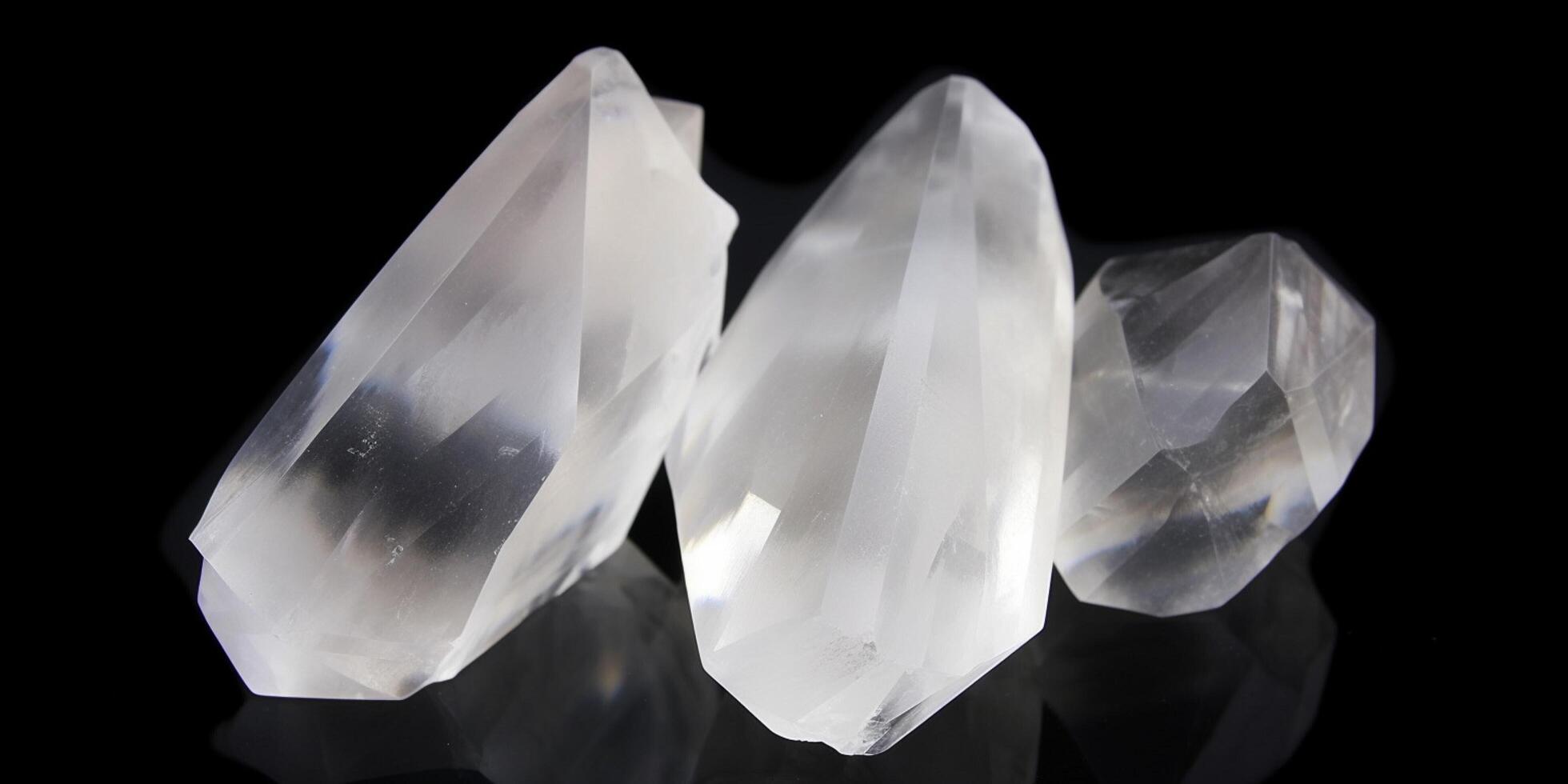 cristal quartzo mineral pedra ai gerado foto