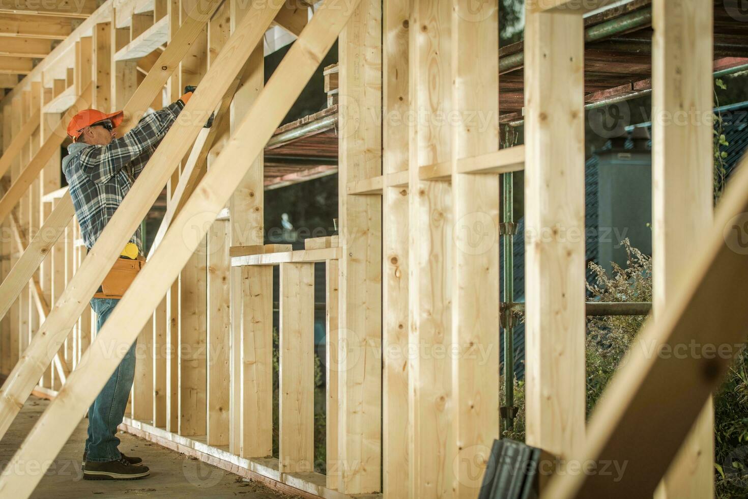 madeira casa construção trabalho foto