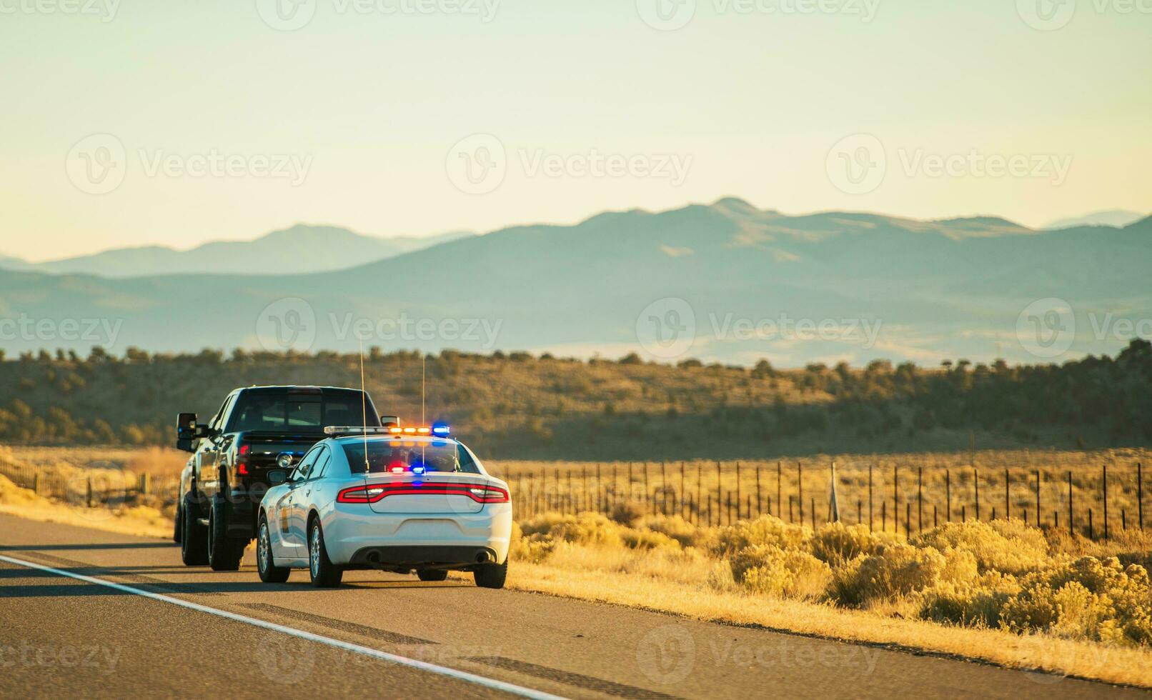 Utah rodovia polícia patrulha tráfego Pare foto