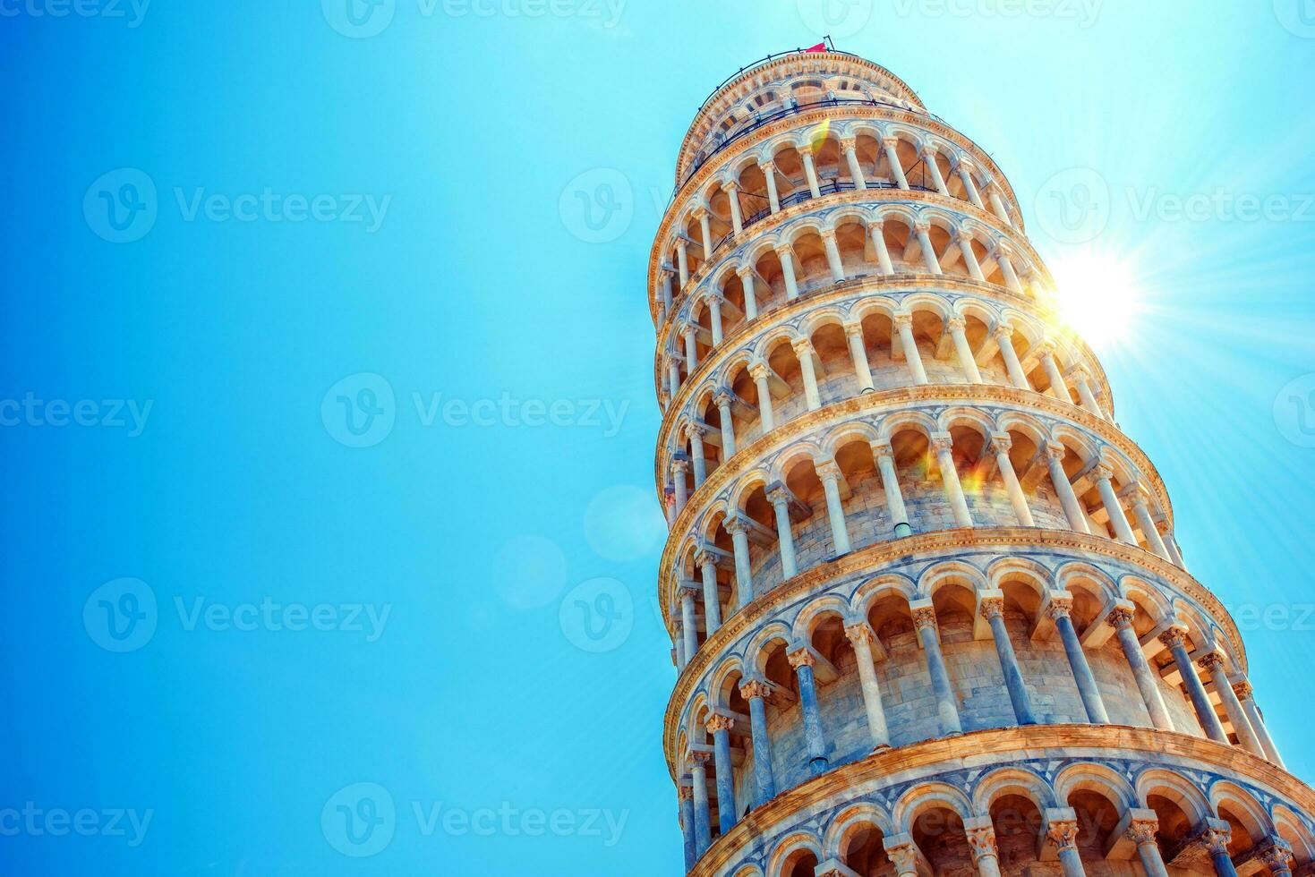 torre inclinada de Pisa foto