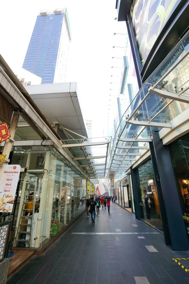 Kuala Lumpur, Malásia - dezembro 25, 2017 bukit bintang, malaio palavra para começar Colina ter crescido para negócios, compras e entretenimento cubo desde Está humilde começando do 1960. foto