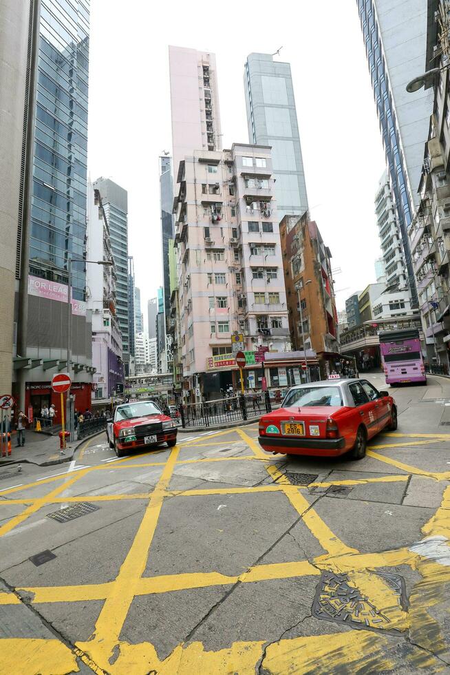 hollywood estrada, hong kong- fevereiro 18, 2018- a rua corre entre central e sheung fraco, segundo estrada para estar construído quando a colônia do hong kong estava fundado, depois de da rainha estrada central. foto