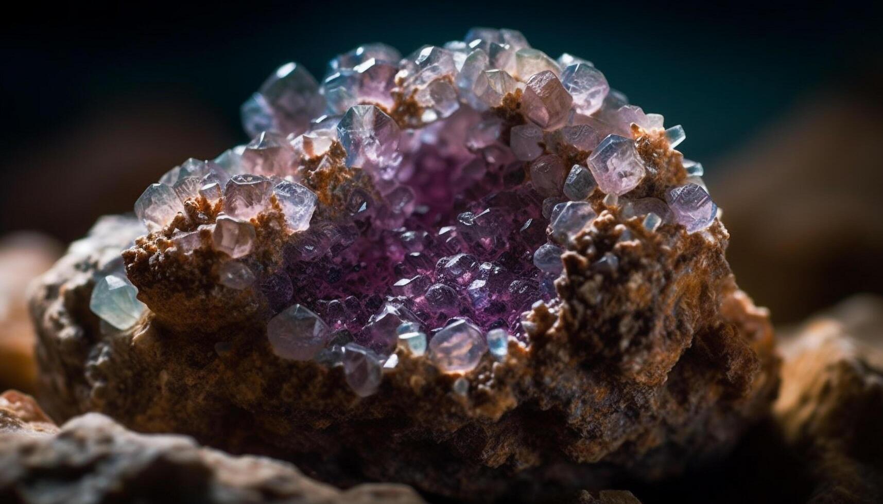 vibrante pedra preciosa coleção vitrines beleza dentro natureza gerado de ai foto