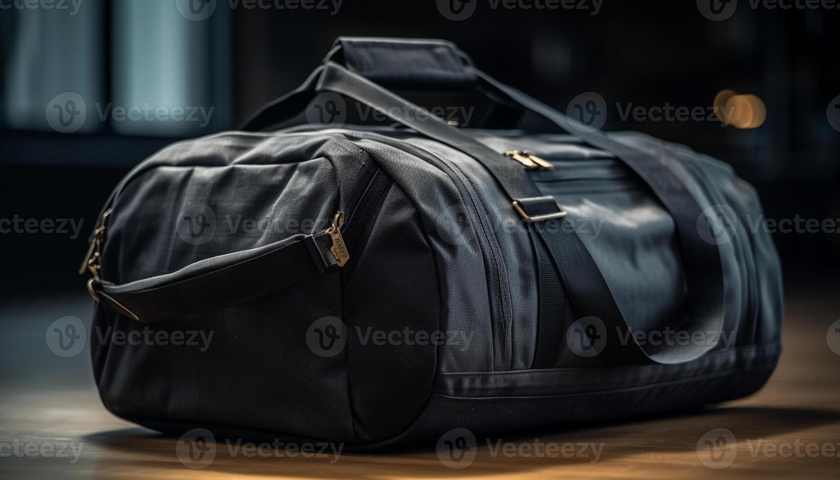 luxo couro mochila para moderno o negócio viagem gerado de ai foto