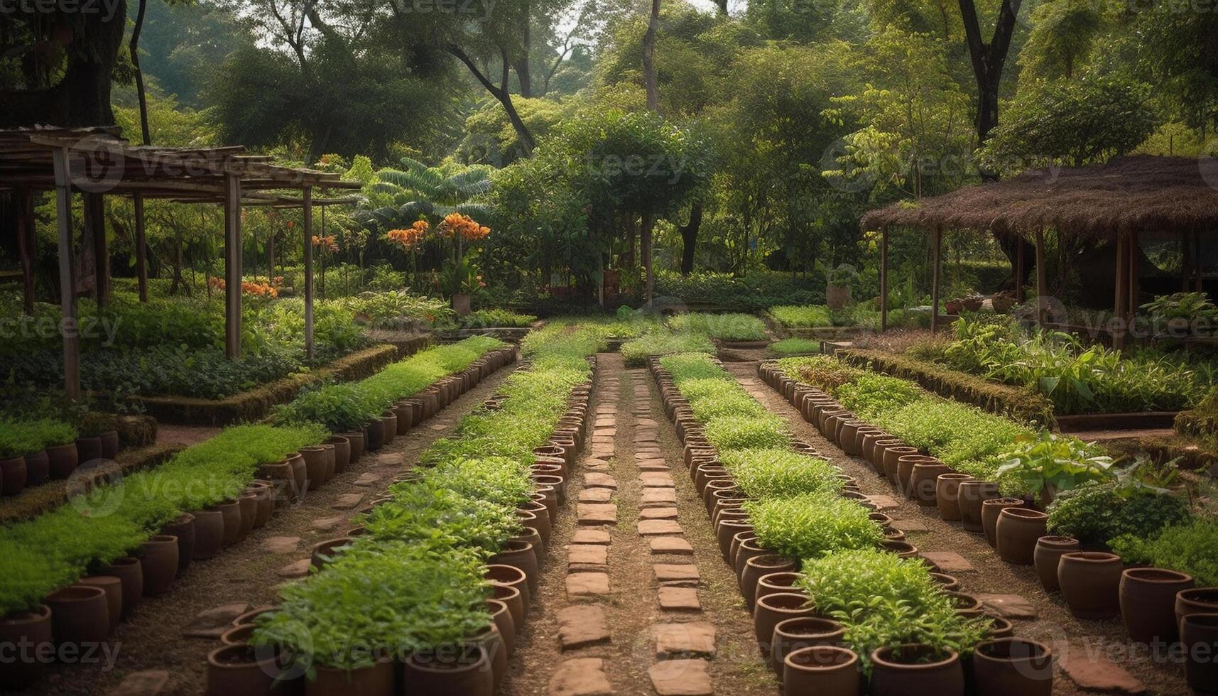 frescor do amarelo flores dentro linha, beleza dentro natureza Projeto gerado de ai foto