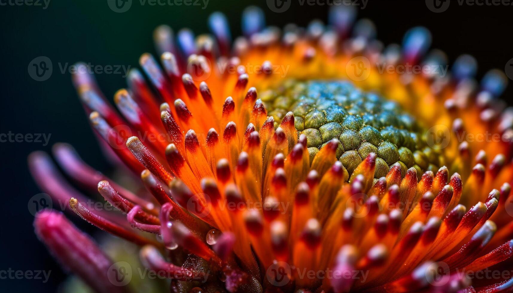 vibrante gerbera margarida Flor vitrines beleza dentro natureza multi colori Formato gerado de ai foto