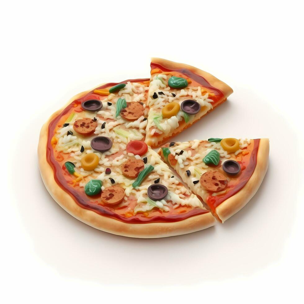 pizza ilustração ai gerado foto