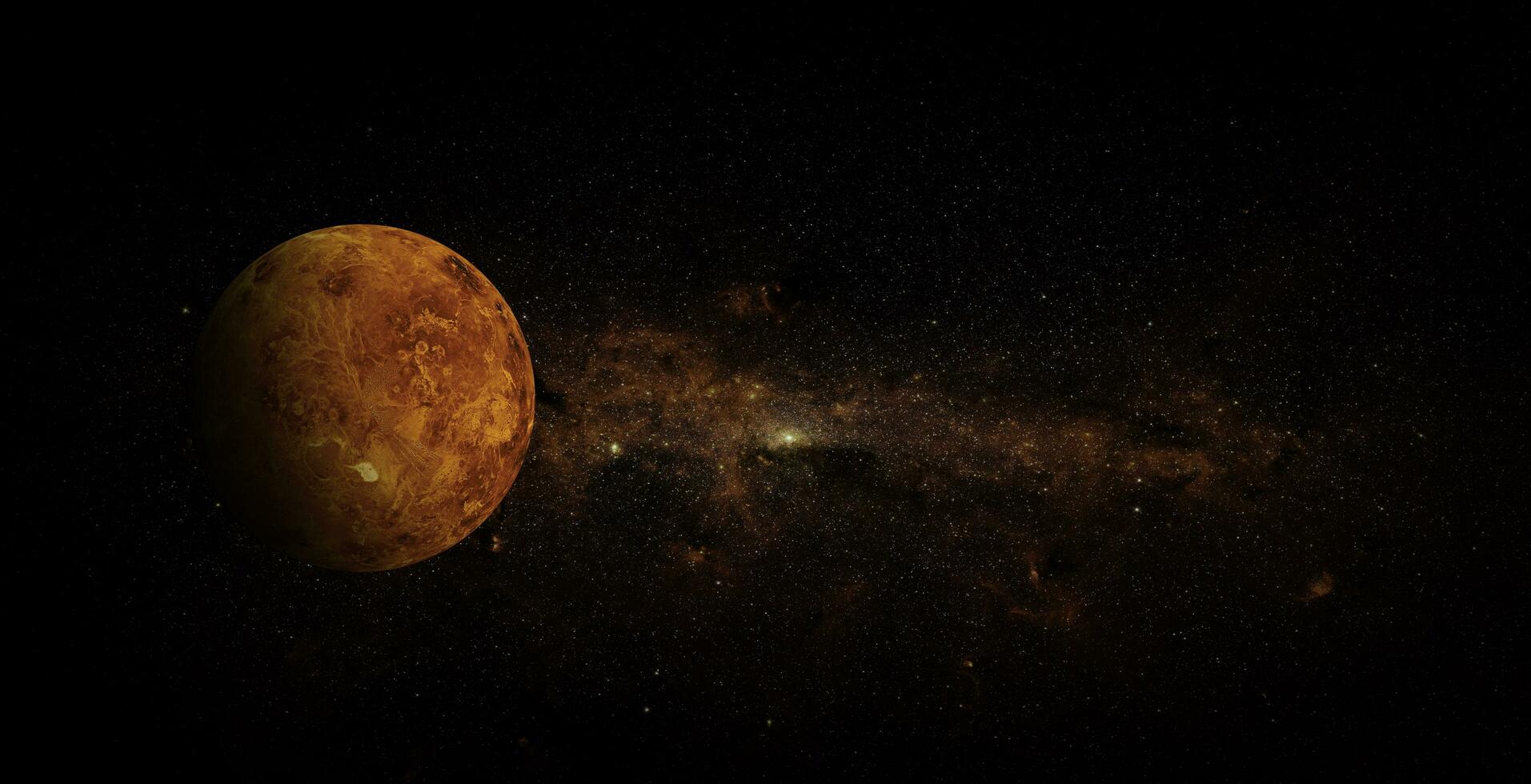 Vênus no fundo do espaço, elementos desta imagem fornecidos pela nasa foto