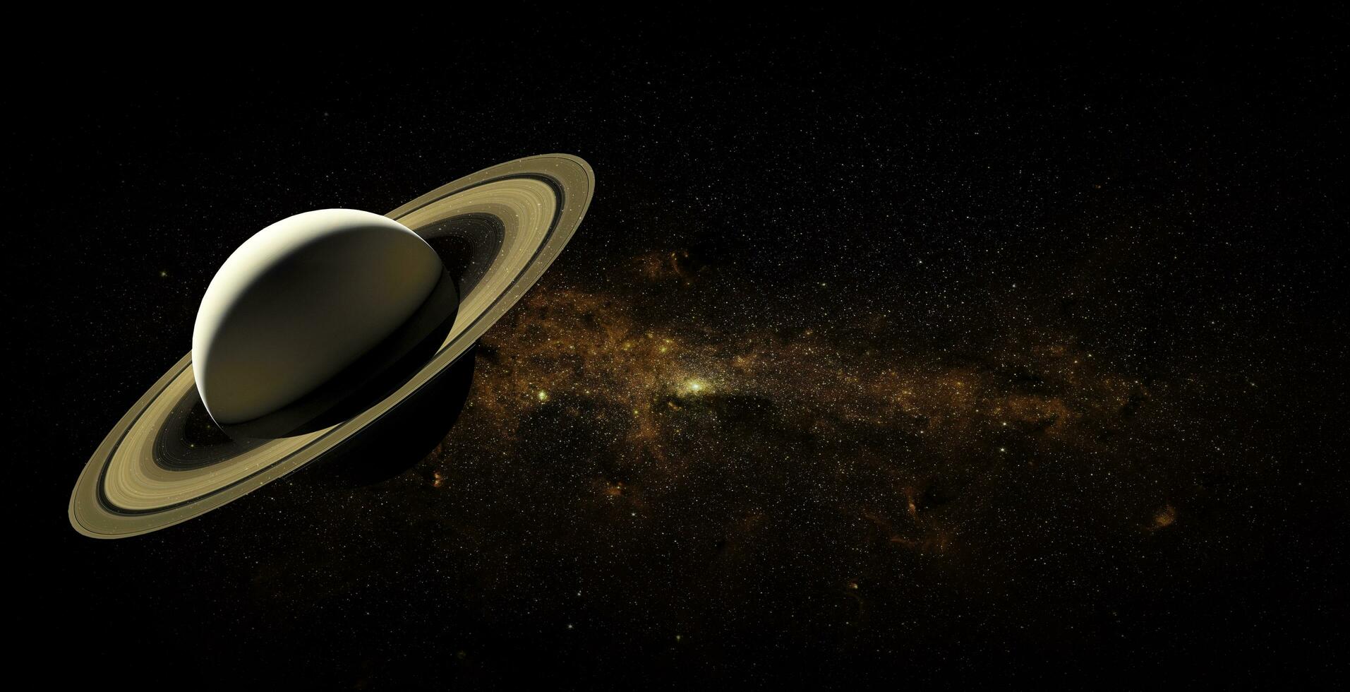 saturno no fundo do espaço, elementos desta imagem fornecidos pela nasa foto