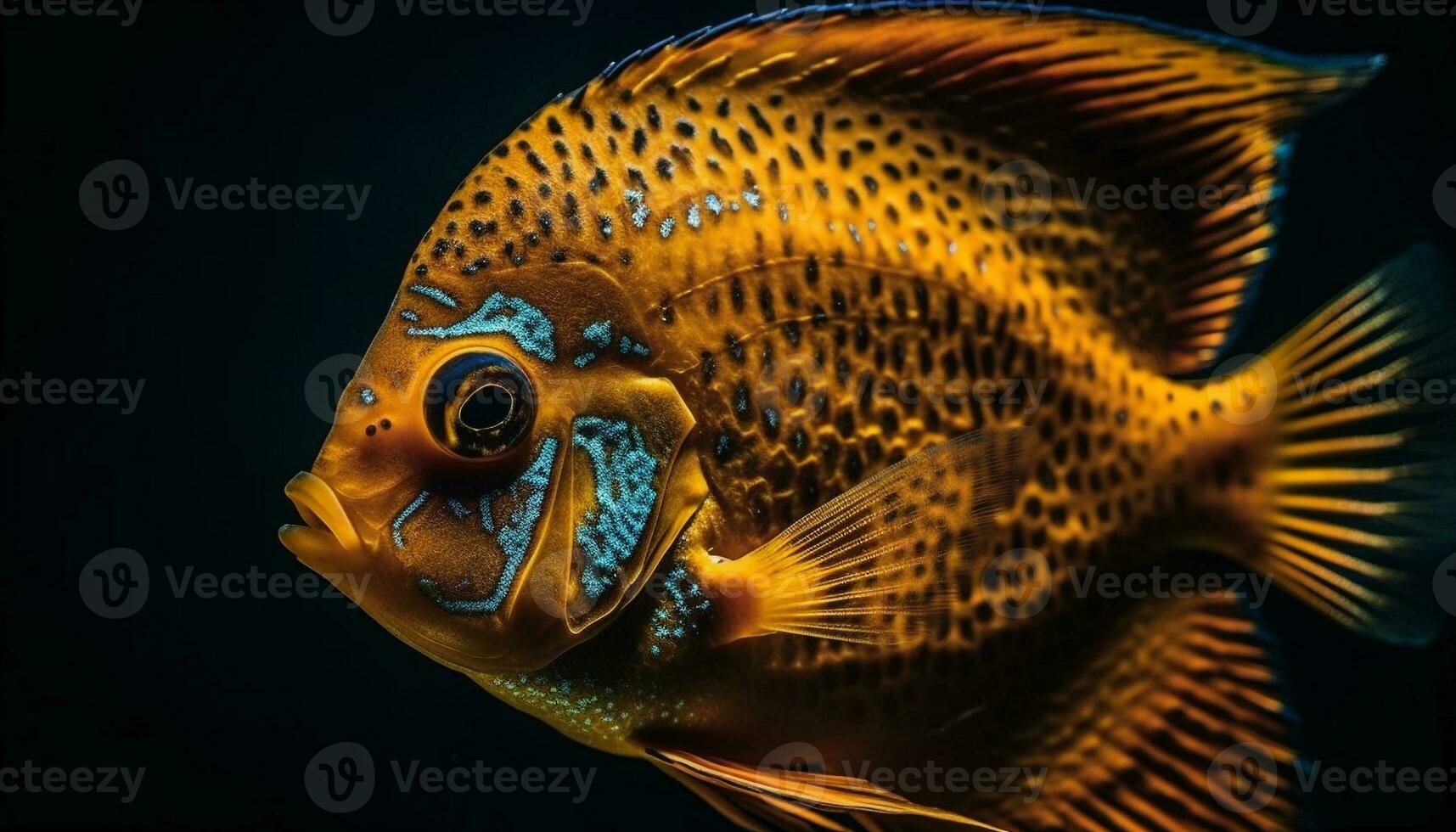 colorida palhaço peixe natação dentro tropical recife natural beleza gerado de ai foto