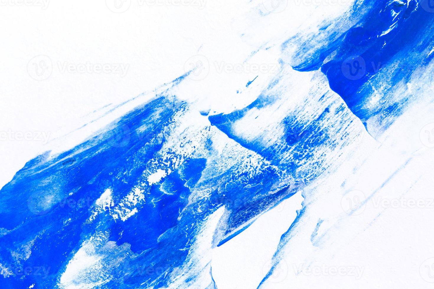 fundo de textura de pincelada de pintura de aquarela azul foto