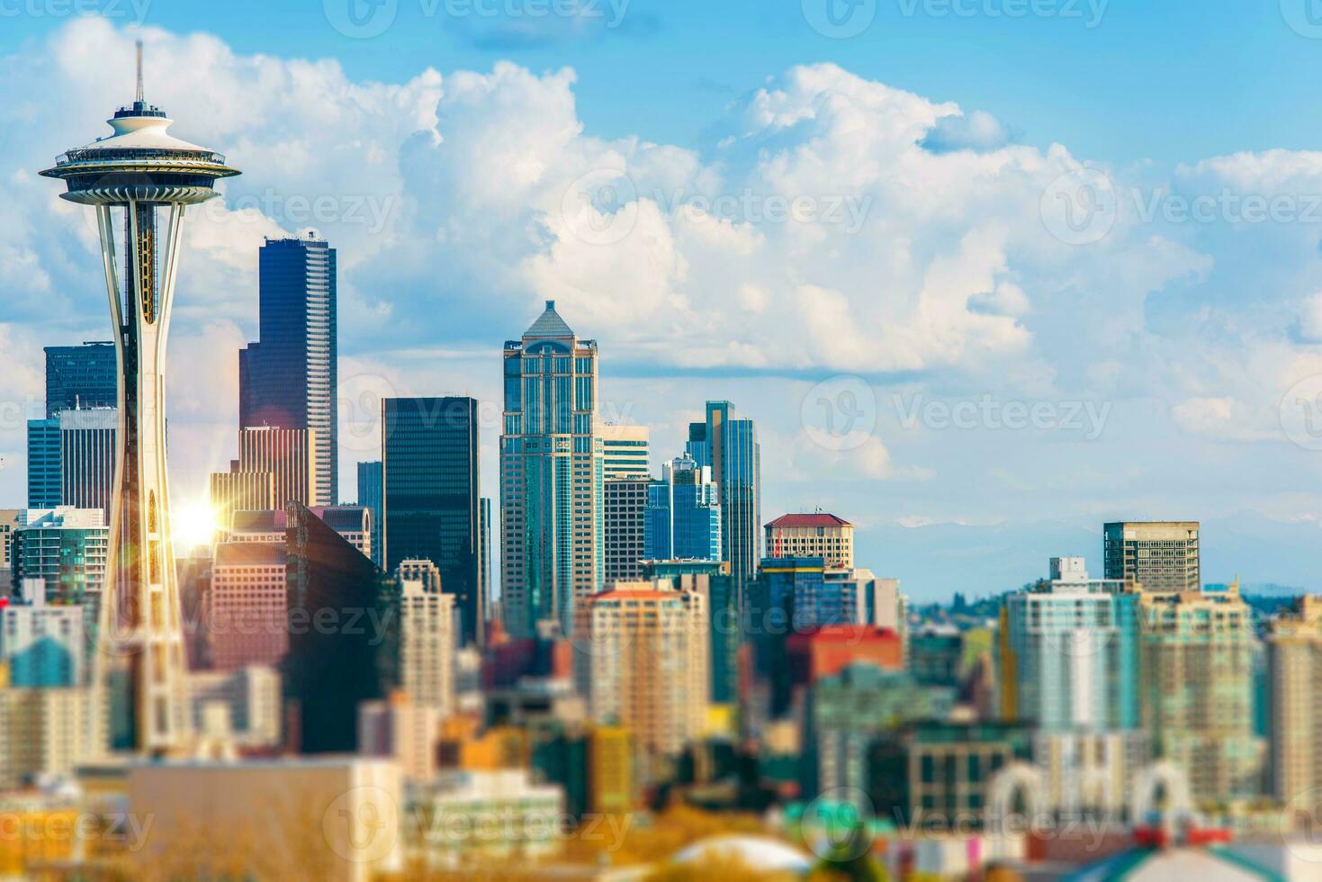 Seattle paisagem urbana Visão foto